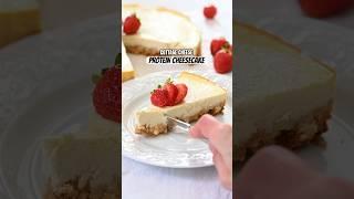 The best protein cheesecake - NO PROTEIN POWDER! #cottagecheese #cheesecake #highprotein