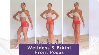 Step-by-Step NPC IFBB Bikini or Wellness Posing Tutorial - Front Pose Variations