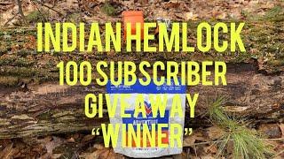 “Indian Hemlock 100 Subscriber Giveaway Winner drawing “