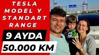 Tesla Model Y Standard Range ile 9 Ayda 50.000 KM Deneyimimiz / Artıları - Eksileri - Maliyeti