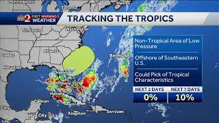 Low forming off Florida's Coast, National Hurricane Center says