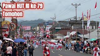 Meriah ! HUT RI ke 79 | Pawai 17 Agustus 2024 di Kota Tomohon Sulawesi Utara