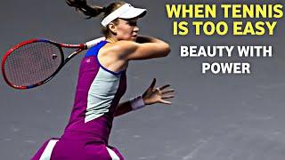 When Tennis is Too Easy For Elena Rybakina - Beauty with Power wta Tennis 2024