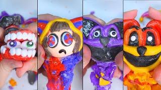 Clay Cracking with CATNAP, DOGDAY, POMNI, CAINE FIGURINE Clay Cracking Compilation