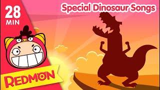 (28 MIN) Special Dinosaur Songs | Tyrannosaurus | T-Rex Song | dinosaurs animation | REDMON