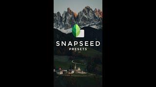 Create Presets in Snapseed | Snapseed Tutorial | #shorts