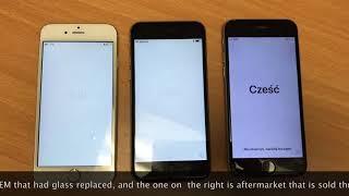 iPhone LCD OEM vs aftermarket quality comparison by iFIX smartphone