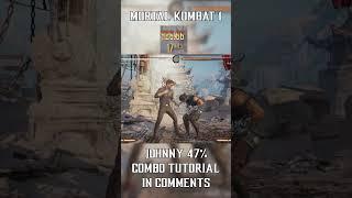 FULL JOHNNY CAGE Combo Tutorial IN COMMENTS! #mk1 #combotutorial #shorts