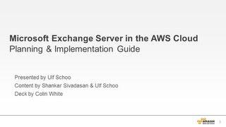 AWS Webinar — MS Exchange on AWS