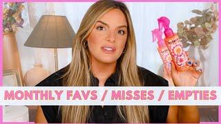 MONTHLY FAVORITES / MISSES / EMPTIES! | Casey Holmes