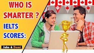 Who is Smarter ? | IELTS Speaking Test Band Score | Life in Canada | Jake & Demi