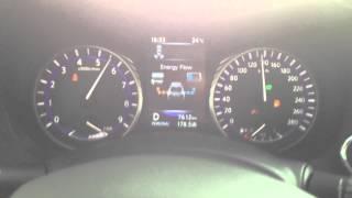 Infiniti Q50 Hybrid acceleration 80-180 km/h