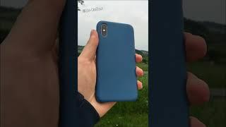 iPhone Xs with IOS 17 in 2023 and Blue Apple Leather Case #shorts #viral #apple #video #iphone #asmr