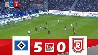 Hamburger SV gegen SSV Jahn Regensburg [5-0] | 2. Bundesliga 2024/25 | Spielen Höhepunkte!