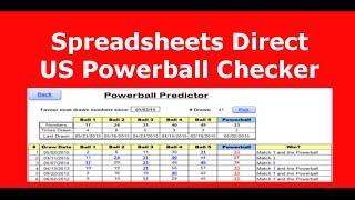 @Spreadsheetsdir Spreadsheets Direct - Excel US Powerball Lotto Results Checker