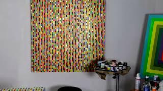 Ron Agam paint Hommage to Gustave Klimt