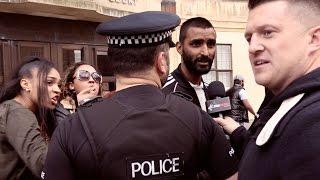 Tommy Robinson confronts another accused Muslim grooming gang