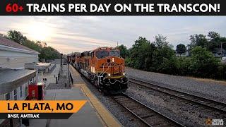 La Plata, Missouri, USA | Virtual Railfan LIVE !