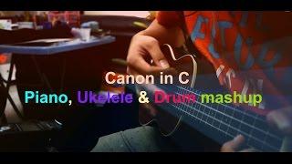 Canon in C Short Cover by Ephraim(Ukelele ,Drums & Piano)