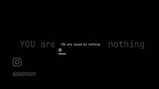 You are bound by nothing! #fitness #gym #workout