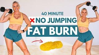 40 Minute LOW IMPACT Full Body Workout with Weights | NO JUMPING