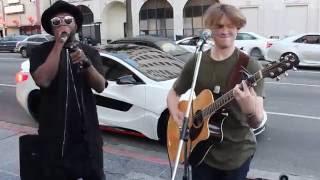 will.i.am surprises street performer @Levimitchell