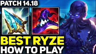 RANK 1 BEST RYZE - LEARN HOW TO PLAY RYZE LIKE A PRO! | PATCH 14.18 League of Legends