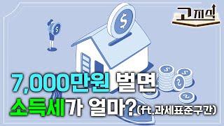 연봉이 7천만원이면 소득세는 얼마나 나올까? 소득세 계산하는 방법 | 알고보면 쉬운 과세표준 계산 | #EBS고지식