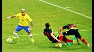 Neymar Jr - Dropping Players on the Floor ● Breaking Ankles | HD