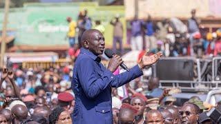 Live: President Ruto, Dp Gachagua and Cs Opiyo Wandayi in Kiriaini - Mugeka Road, Murang'a County.