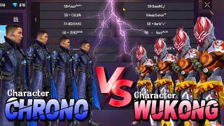 {4} Chrono VS {4} Wukong  Adu Skill! Manusia Rumput