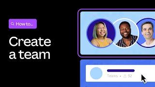 How to create a team in Canva Teams