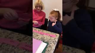 Aunt Jean - tutoring Olivia!!