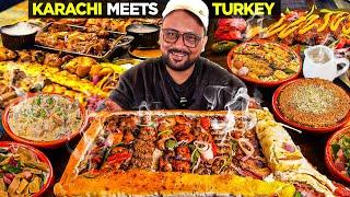 Best Meat Platters, SeaFood, Kababs, Kunafa | Karachi Meets Turkey | Pakistani Food