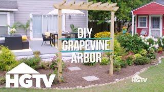 Garden Love: DIY Grapevine Arbor | HGTV