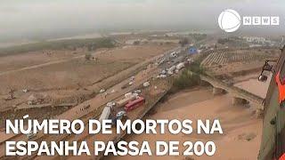 Número de mortos com as chuvas na Espanha passa de 200