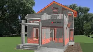 SPLIT LEVEL HOUSE ! Rumah Minimalis  SPLIT LEVEL 2 Kamar Tidur  ( 7mx10m ) - PART 1