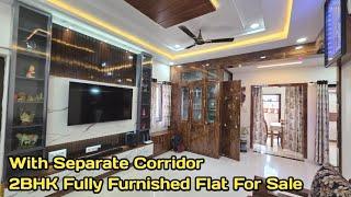78 Lakhs - 9 Months Old Beautiful & Fully Furnished 2BHK Flat For Sale in Hyderabad