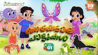 തെങ്ങോല പാട്ടുകൾ VO 1 | Malayalam Cartoons for Kids | Thengola Malayalam Kids TV