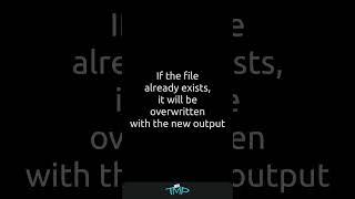 Save the Output of a Command to a File in Linux Terminal | shorts