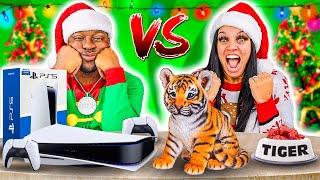 CHEAP VS EXPENSIVE CHRISTMAS PRESENTS CHALLENGE 