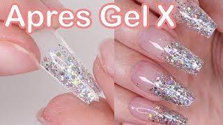 Apres Gel X incapsulated glitter nails | Red Iguana | April Ryan