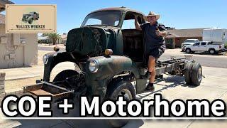 Mounting the Chevy COE on a motorhome frame / Frame swap COE