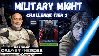 Three-Starring Military Might Challenge Tier 3 with Only Leia Requirements