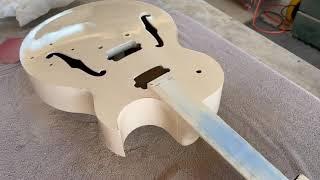 Jazz kit Guitar! The paint goes on!