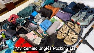 My Packing List for Hiking the Camino de Santiago Inglés Route 🩳