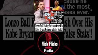 Lonzo Ball Facing Backlash Over His Kobe Bryant Opinion & False Stats!#shorts