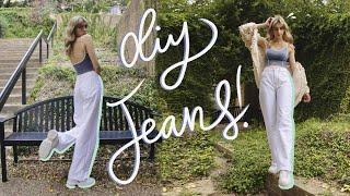 DIY Jeans! | Pattern Available | Sewing Denim Pants From Scratch (yes they have super big pockets )