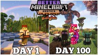 I SURVIVED 100 DAYS IN BETTER MINECRAFT | JINESH GAMING 