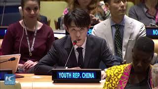 Chinese teenage idol Jackson Yee calls for youth empowerment at UN forum